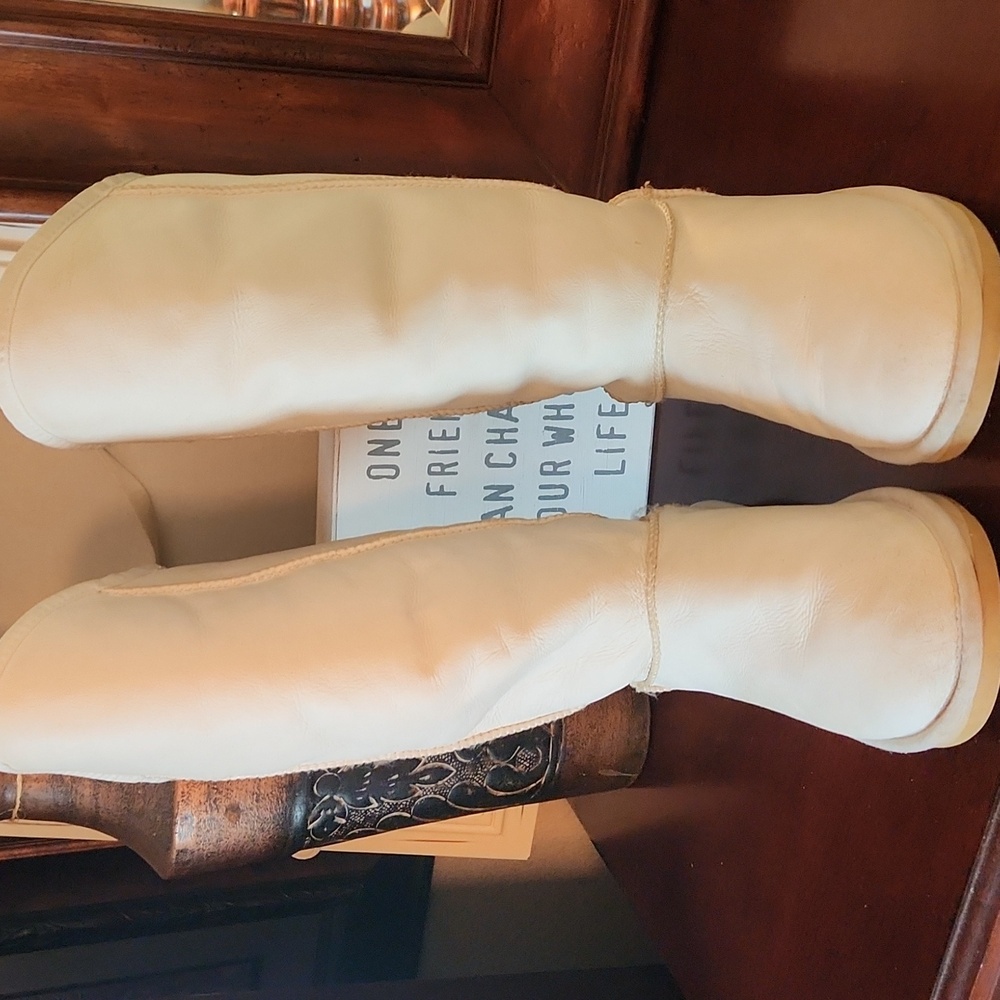 Australia Luxe Collective Cream Winter Rain Boots